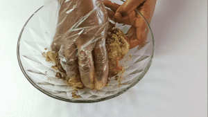 Season the ground beef and mix to combine