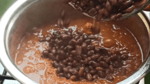 Add drained canned kidney beans