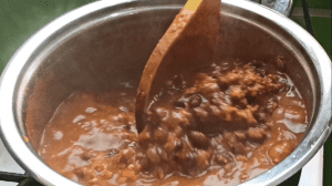 Stir the kidney beans to combine