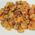 A plate of garlic butter shrimp scampi