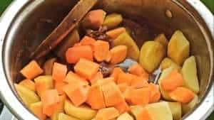 Add the potatoes and carrots