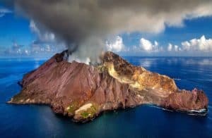 Volcanoes contribute to air pollution
